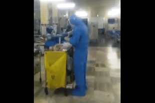 Scene from a Covid-19 ward in KEM Hospital