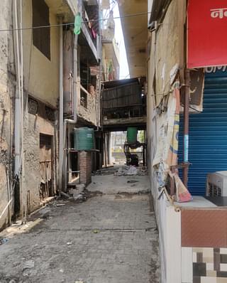 A view of the lane inside which Naina was dragged from the other side of Tulsi Niketan
