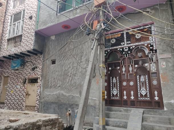 Ankit Sharma’s house in a lane to the left of Hussain’s building in Khajuri Khas.