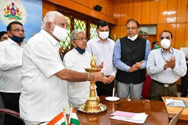 Karnataka CM B S Yediyurappa (Pic Via Twitter)