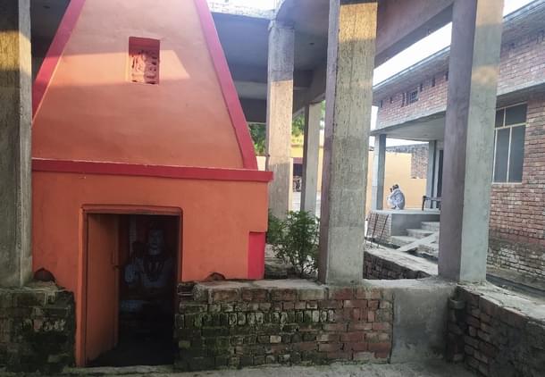 The Shiva temple where Anuj and his sister were stopped.