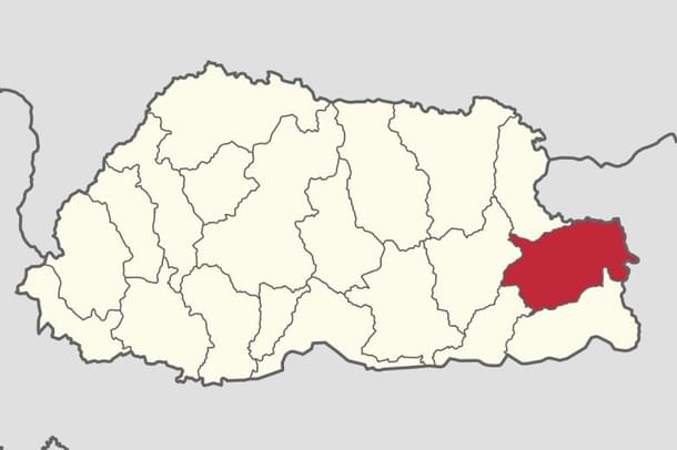 Map showing Trashigang district of Bhutan (Wikimedia Commons)