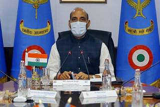 Defence Minister Rajnath Singh (Pic Via Twitter)