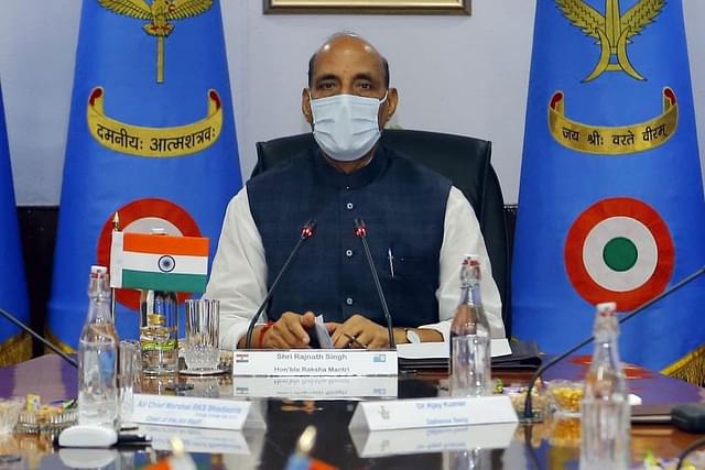 Defence Minister Rajnath Singh (Pic Via Twitter)