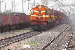 A freight train of the Indian Railways.