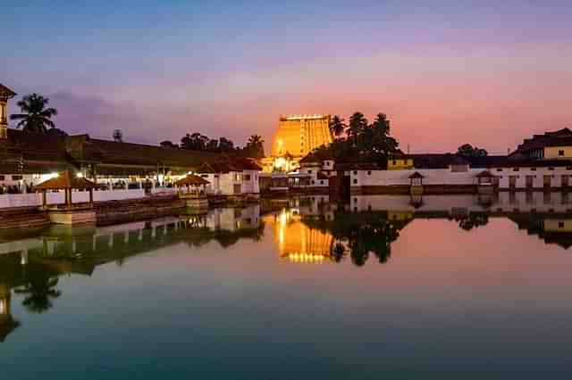 Sree Padmanabhaswamy Temple. (Pic: @Kuvalayamala/twitter)