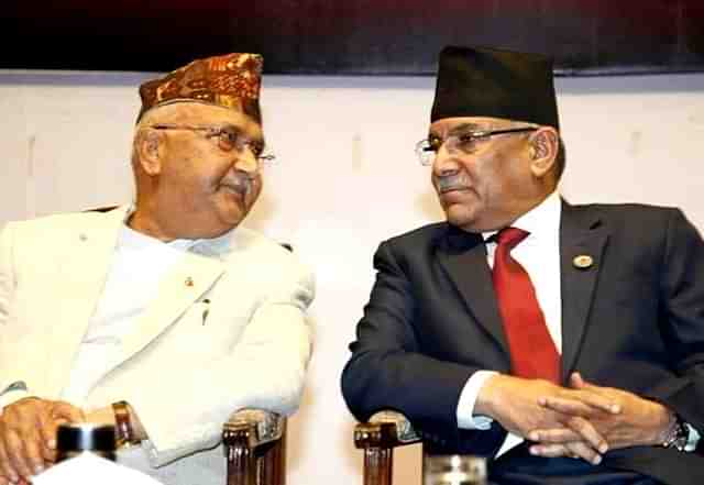 K P Sharma Oli and Pushpa Kamal Dahal.