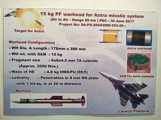 Details about Astra missiles warhead. (Livefist/Twitter)
