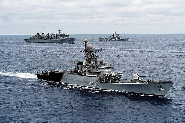 Indian Navy engaged in an exercise with the US warships in 2012 - Representative Image (Wikimedia Commons)