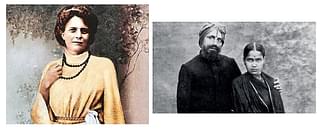 Sister Nivedita [left]: Subramanya Bharathi and his wife [right]