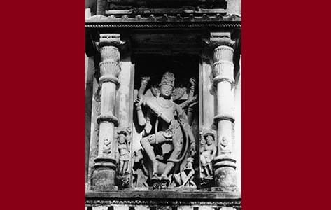 The Natesa when photographed in situ in the Baroli Temple.
