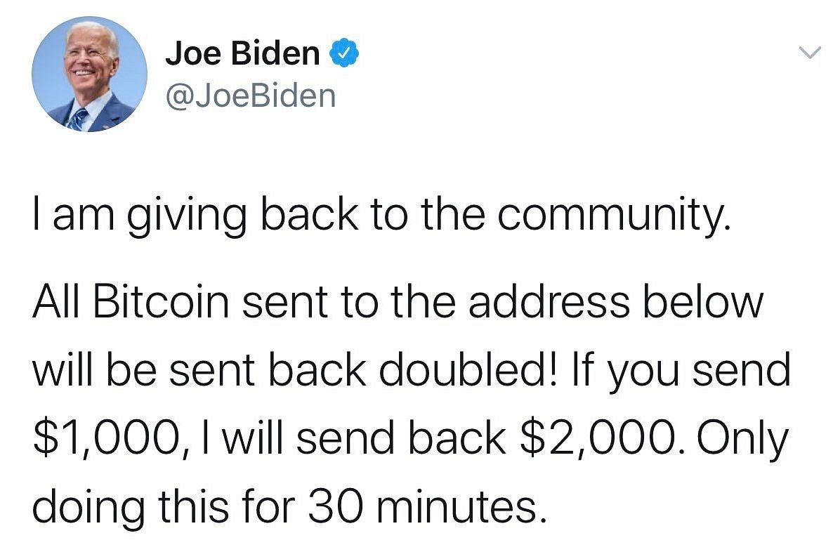 Joe Biden's tweet