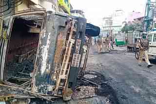 Aftermath of Bengaluru Riots (Pic via Twitter)