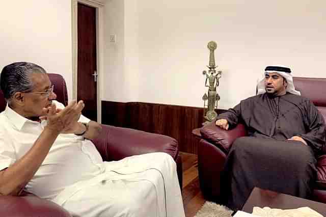 Current UAE Consul-General in Kerala, Jamal Hussain Al Zaabi, meets Pinarayi Vijayan, Chief Minister of Kerala.&nbsp;