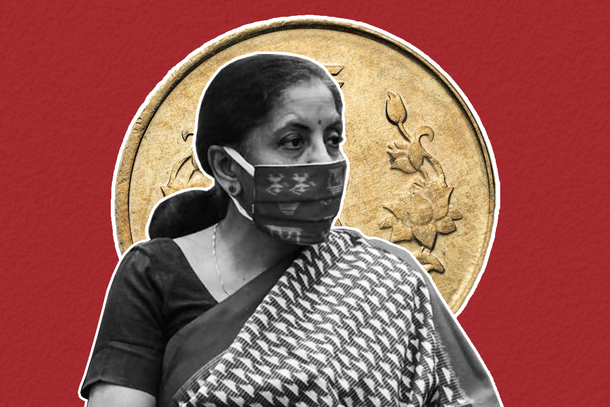 Union Finance Minister Nirmala Sitharaman.  (Illustration: Swarajya Magazine)