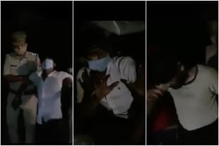 Still from a post-encounter video released by the police