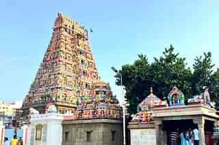 The Kapaleeshwarar Temple in Mylapore, Tamil Nadu. (@seyyedreza/Twitter)