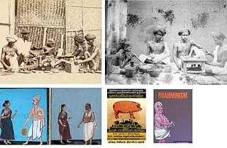 While many non-Brahmin communities wear the sacred thread, colonial essentializing of sacred thread as Brahminical symbol has resulted in hate imagery - likening Brahmins to pigs and schemers.