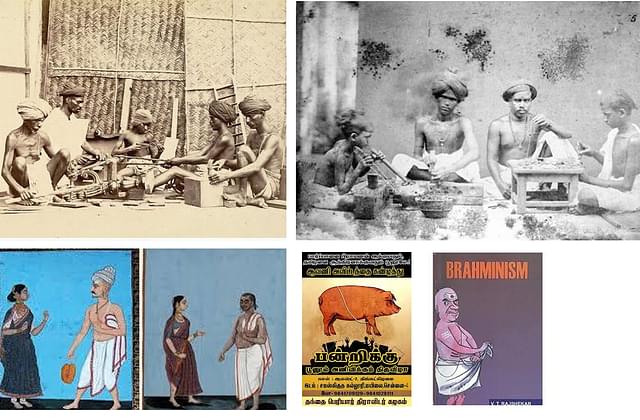 While many non-Brahmin communities wear the sacred thread, colonial essentializing of sacred thread as Brahminical symbol has resulted in hate imagery - likening Brahmins to pigs and schemers.