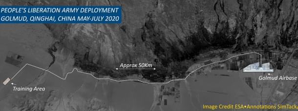 Location of the PLA exercise advertised by the Global Times in June. (@SimTack,@detrasfa_)