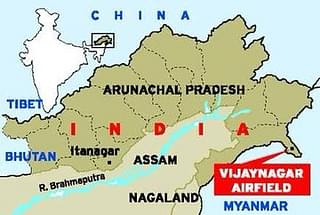 Vijaynagar shown on Indian map