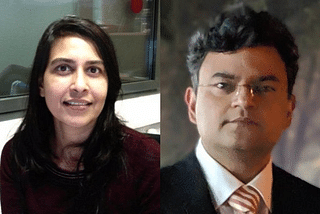 JNU Scientists Shailaja Singh - left, Anand Ranganathan - right