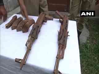 Two AK-47 seized (Source: ANI)