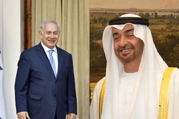 Benjamin Netanyahu - left, Sheikh Mohammed Bin Zayed - right