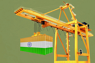 A representative image of a container crane at a port. (Swarajya Magazine)