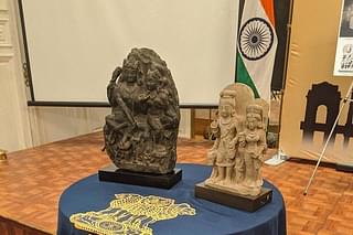 The idols which were restored to India.