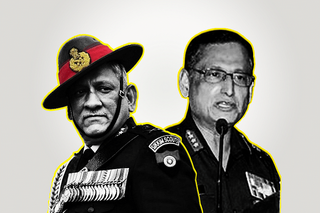 Bipin Rawat and Subrata Saha