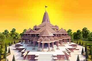 An artist’s impression of Ram temple in Ayodhya.