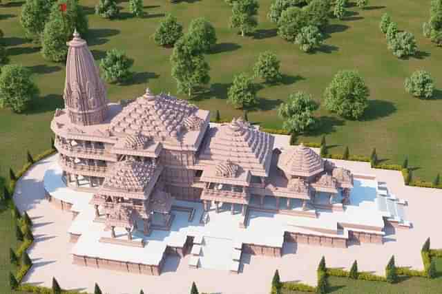 Shri Ram Mandir 3D Model (Pic Via Twitter)