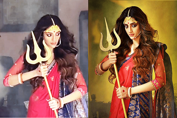 Nusrat Jahan dressed as Maa Durga (Instagram)