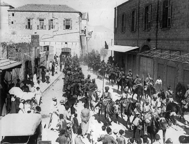 The Battle of Haifa in 1918. (Wikimedia Commons)