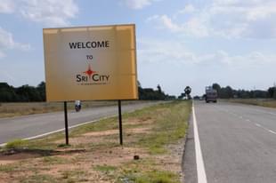 A Sri City signboard. 