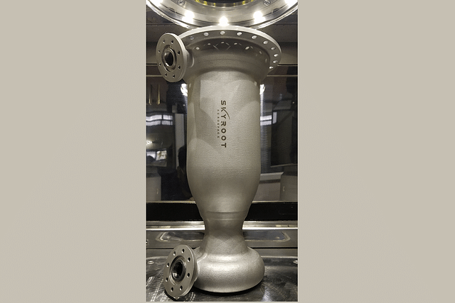 Skyroot's Dhawan-1 cryogenic rocket engine (Pic Via Twitter)