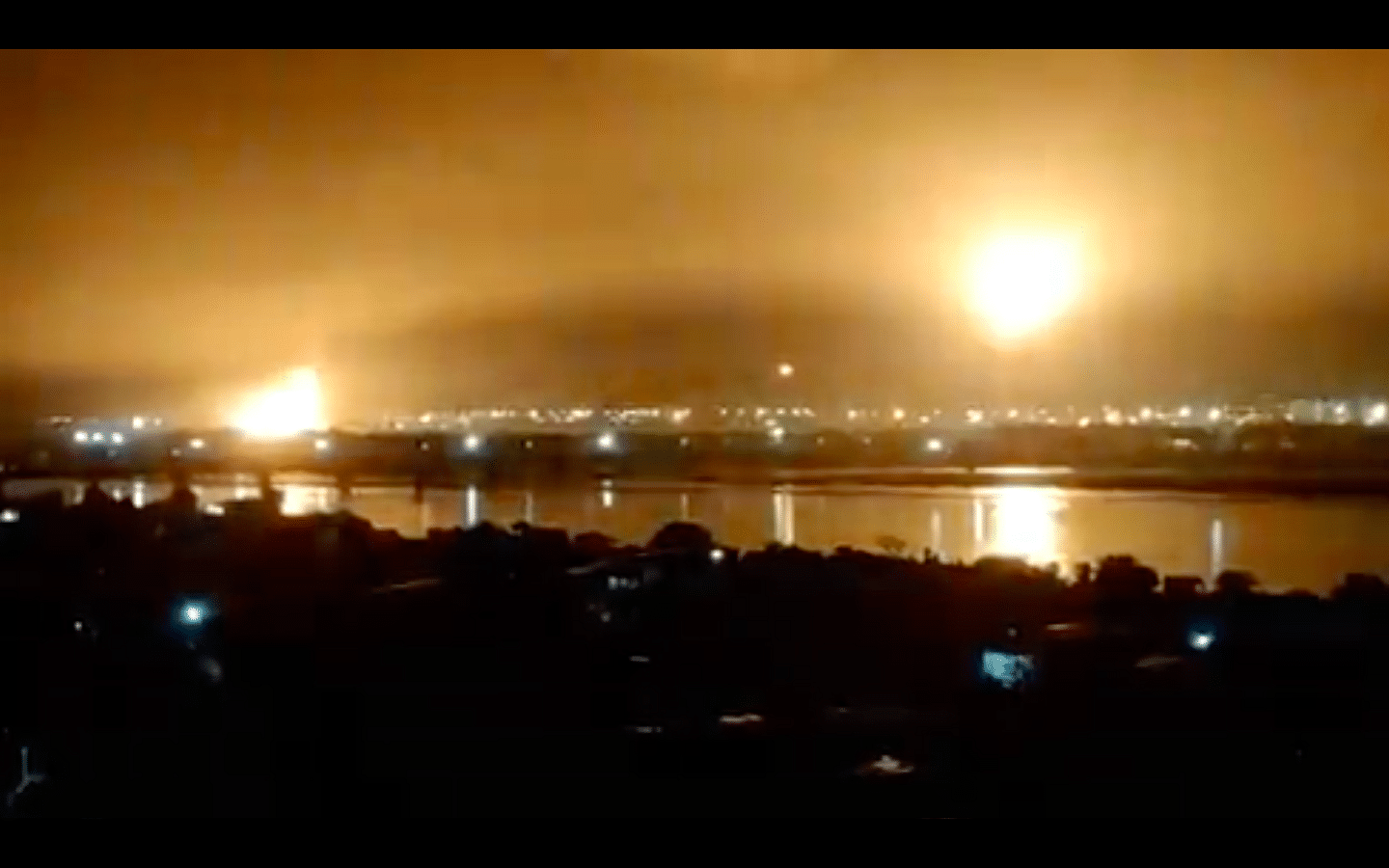 Fire at Surat ONGC plant (Screengrab from a video of the incident)
