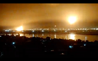 Fire at Surat ONGC plant (Screengrab from a video of the incident)