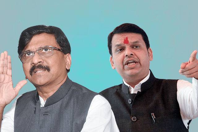 Sanjay Raut and Devendra Fadnavis