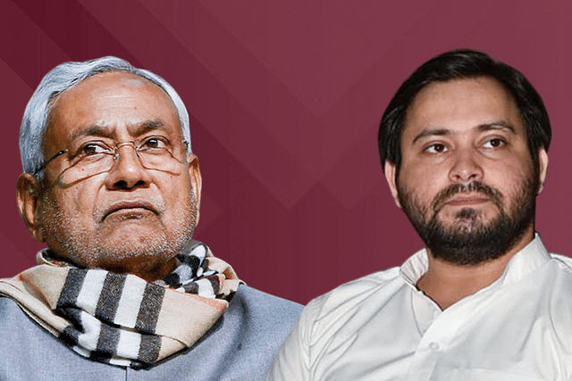 Bihar Chief Minister Nitish Kumar and RJD leader Tejashwi Yadav.