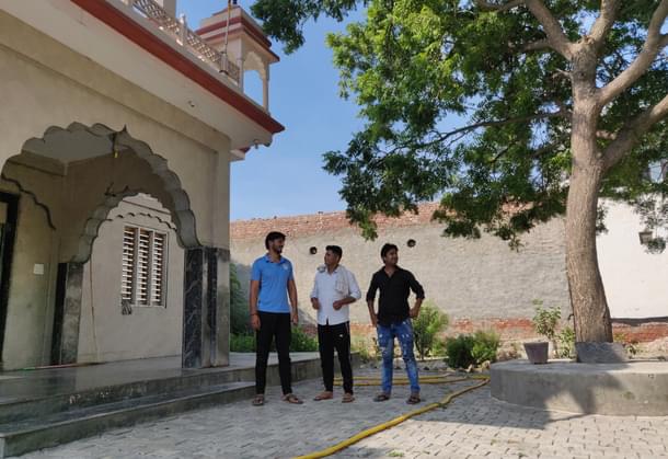 Ankit, Rajan and Vikas (from left to right) on 1 September 