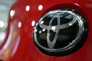 Logo of car manufacturing company Toyota.
