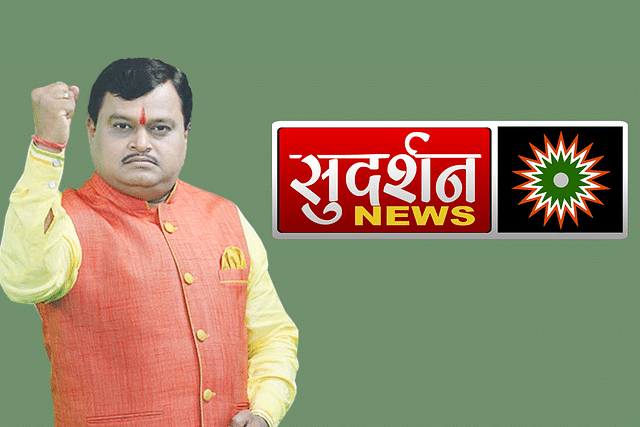 Ashok Chavhanke of Sudarshan TV. (Illustration: Swarajya Magazine)&nbsp;