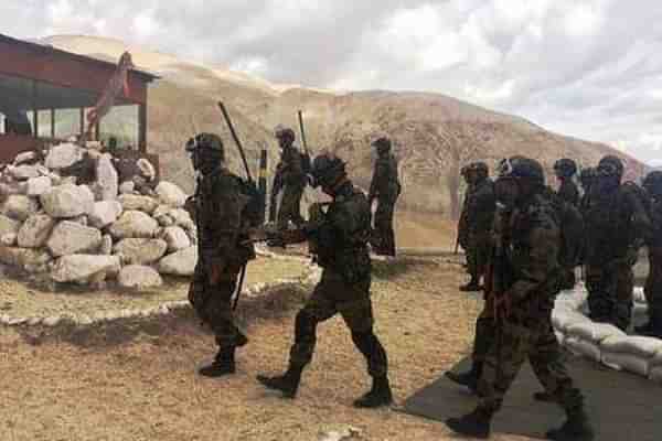 Indian Army troops at Ladakh (Doordarshan)