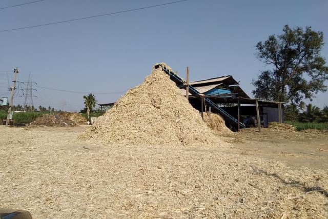 A sugar cane crushing unit in Mandya, Karnataka.