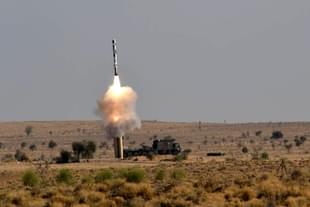 BrahMos missile being test fired. 