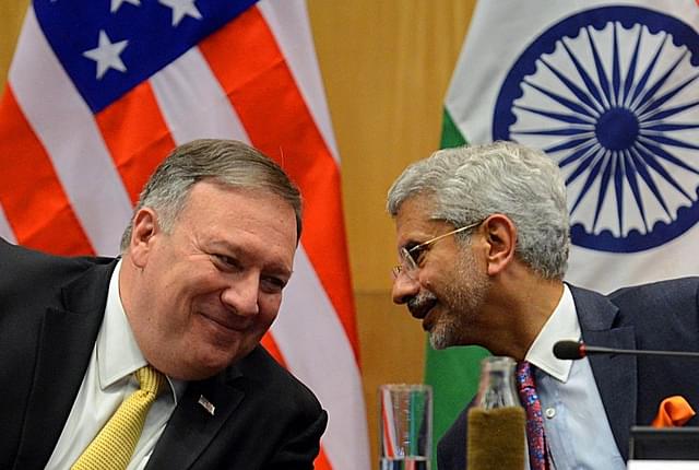 US Secretary of State Mike Pompeo and India’s External Affairs Minister S Jaishankar