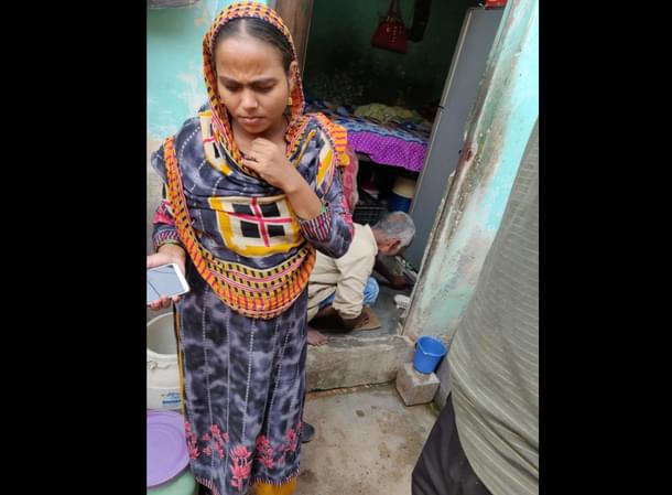 Soni’s sister. Her father is in the background