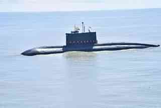 Myanmar Navy submarine.